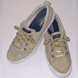 Sperry Gold Women's Crest Vibe Canvas Sneakers Boat Shoes - 8.5